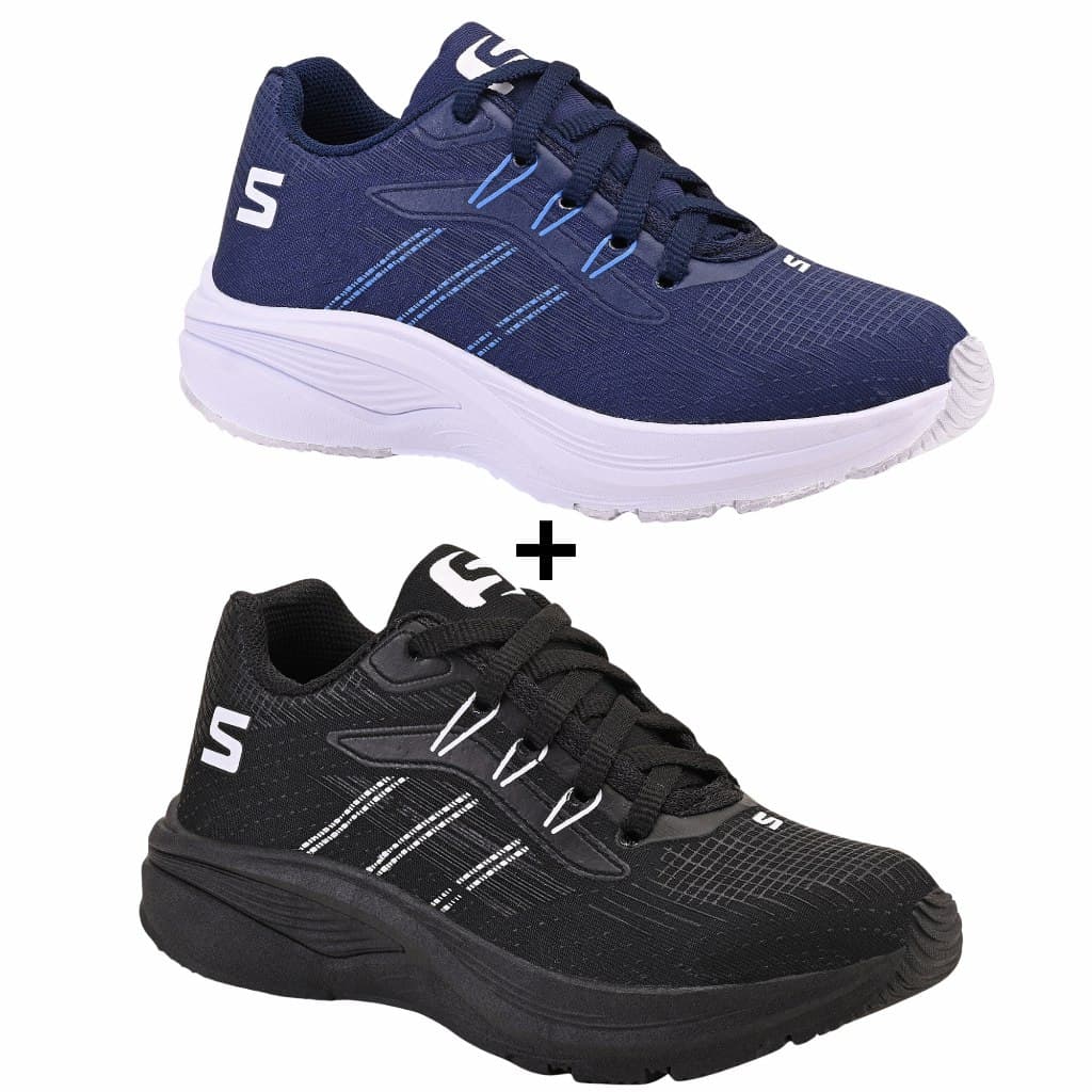 Kit Tênis Infantil Escolar Masculino Calce Fácil Sem Cardaço Confortável Leve