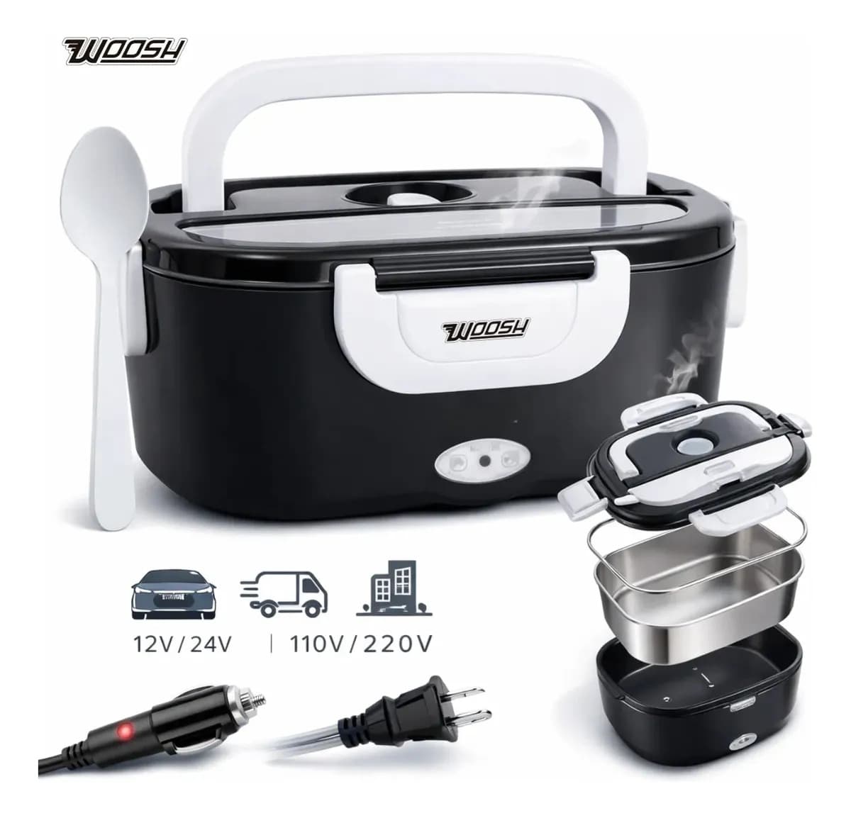 Marmita Elétrica Bivolt Portátil 1.5L Woosh