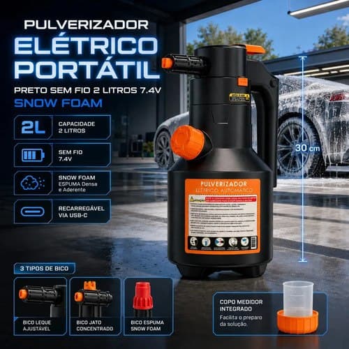 Pulverizador Elétrico Automotivo Portátil Verunto