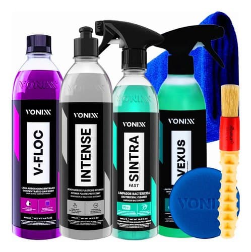 Vonixx Kit Lavagem e Detalhamento Automotivo